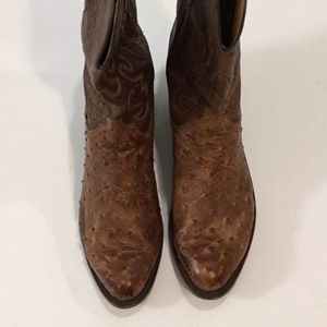 1883 Lucchese Ostrich Skin boots-MENS